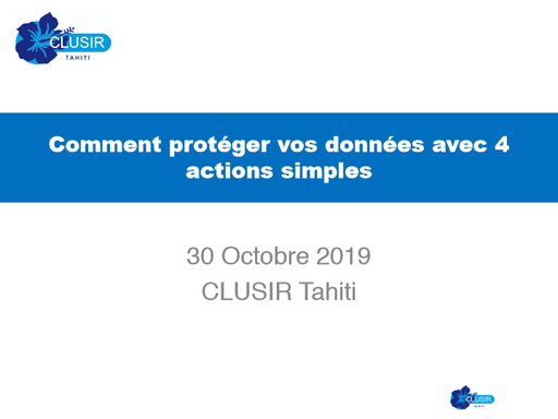 Atelier gratuit - comment protéger vos données avec 3 actions simples
